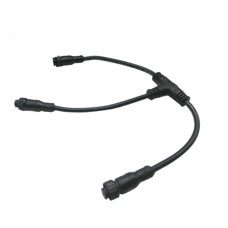 M16 3 Way T Connector 2 4 Pin Male Female Aviation Plug IP67 IP68 Waterproof Electrical Wire Connector