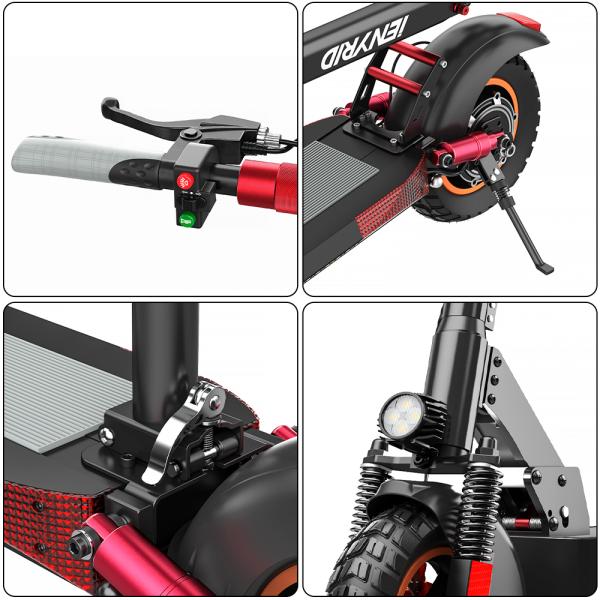 Max Speed 40km/h Gradeability 10-25degrees 2 Wheel Kick Folding Foldable E Scooter for Men