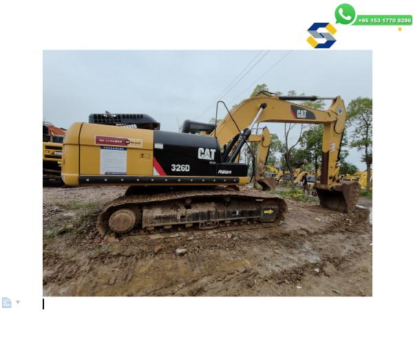 Utilisé Caterpillar CAT 326D2L 326 Excavateur rampant Machines de construction Équipement 26 tonnes Poids de fonctionnement