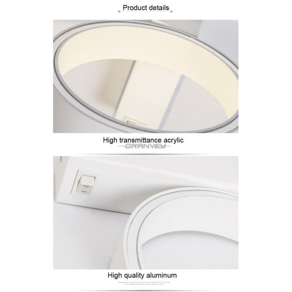 5W 150mm Round Circle Internal Wall Lights , Led Interior Wall Lights White Housing Color