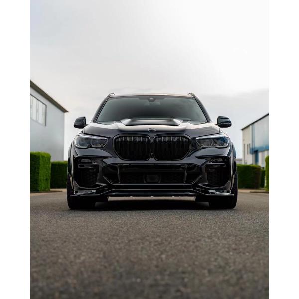 For BMW X5 G05 F95 Carbon Fiber Widebody Kit X5 G05 F95 Carbon Fiber Front Lip Diffuser Spoiler Wide-body Kit