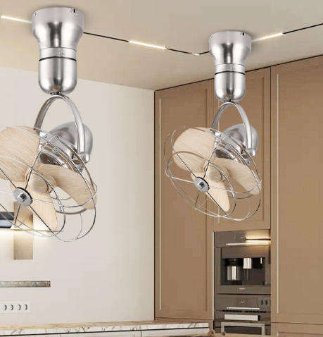 Ventilateur de plafond mural haute vitesse de 16 pouces avec télécommande, contreplaqué, 3 pales, pour halls d'entrée, salons, hôtels