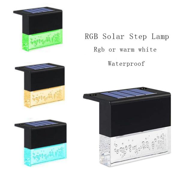 Lâmpada de parede solar exterior do diodo emissor de luz do controle 1.2V claro, lâmpada solar IP55 3500K de Lights Solar Step da cerca