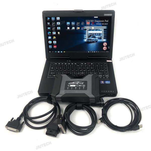 Super MB PRO M6 pk STAR MB SD C4 C5 C6 Multiplexer for benz truck car Diagnostic Tool wifi doip WIS VEDIAMO DTS-Monaco VeDoc with CF53 laptop