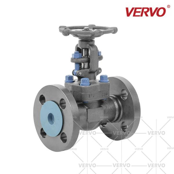 A polegada criogênica de alta pressão DN50 1500LB do aço carbono LF2 2 da válvula de porta soldou a válvula de porta contínua flangeada da cunha da válvula de porta