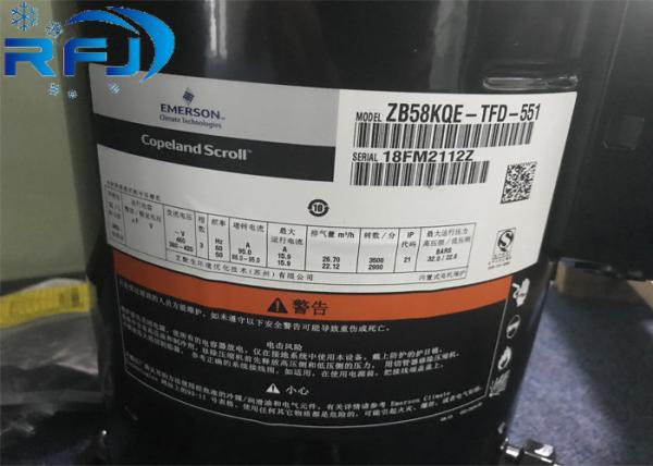 ZSI21KQE R404a Copeland 7HP Compresseur à rouleaux de réfrigération refroidissement par air type rotatif