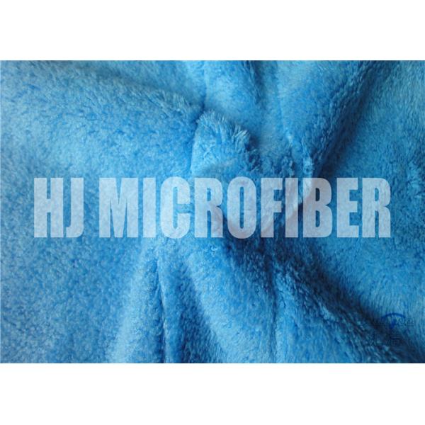 Single composite Blue Microfiber Rags / Ultra Thick Plush Fleece Microfiber Dish Cloths 25X25cm