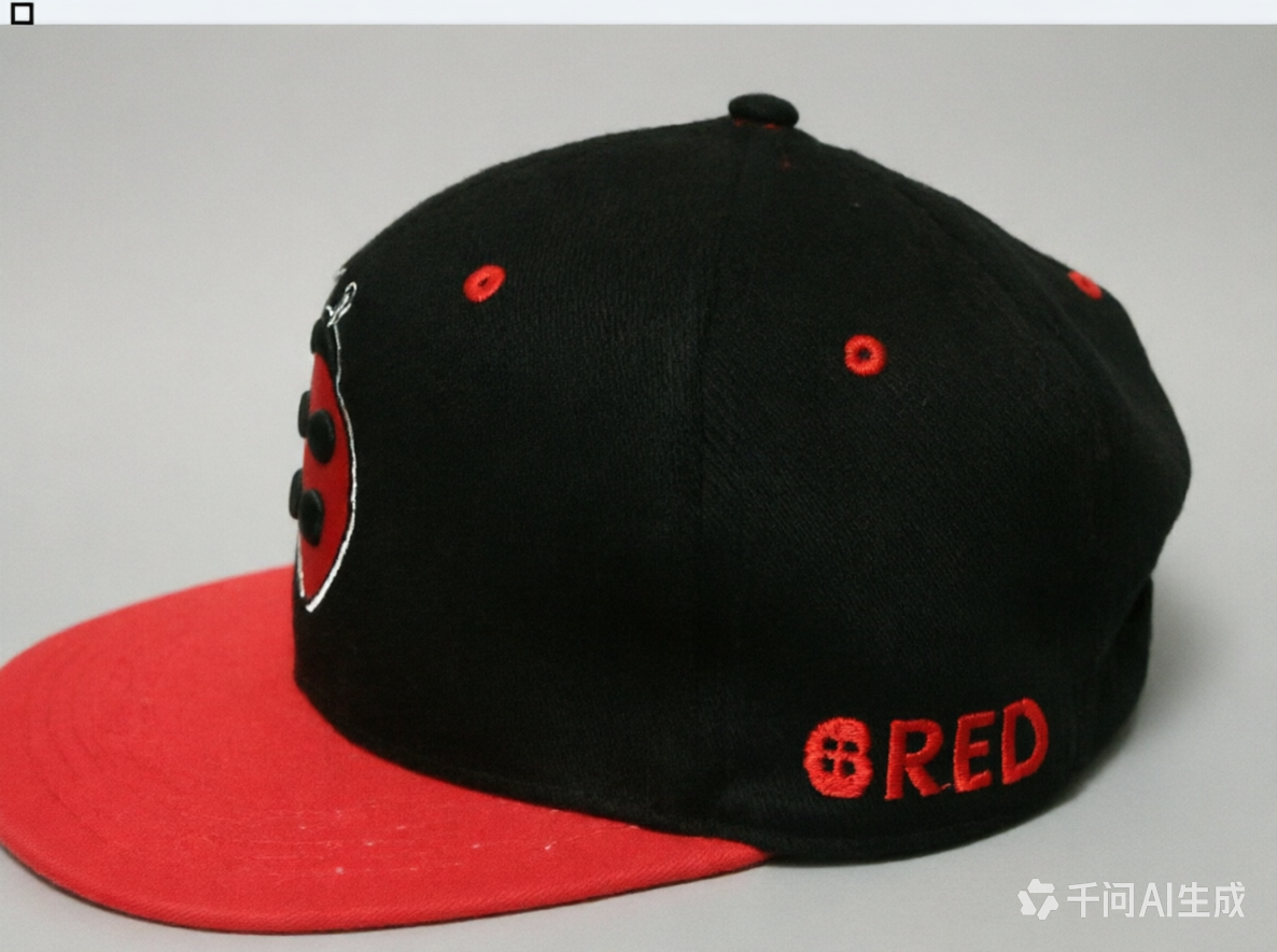 3D Puff Embroidery Flat Bill Snapback Twill Cotton Custom Logo Design Cap