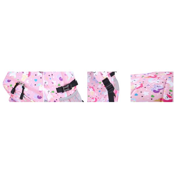 Waterproof Pink Unicorn W16cm Children School Bag