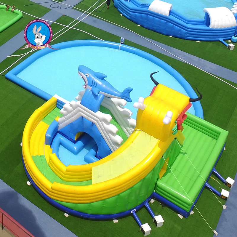 Large Adult Inflatable Swimming Pool China Factory Outdoor Household Water Park with Fun Games for the Home or Land