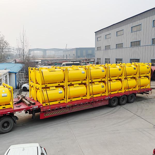 UN T21 Réservoir de stockage de liquide pour liquides organométalliques pyrophores de capacité 8050L Conforme à la norme IMDG