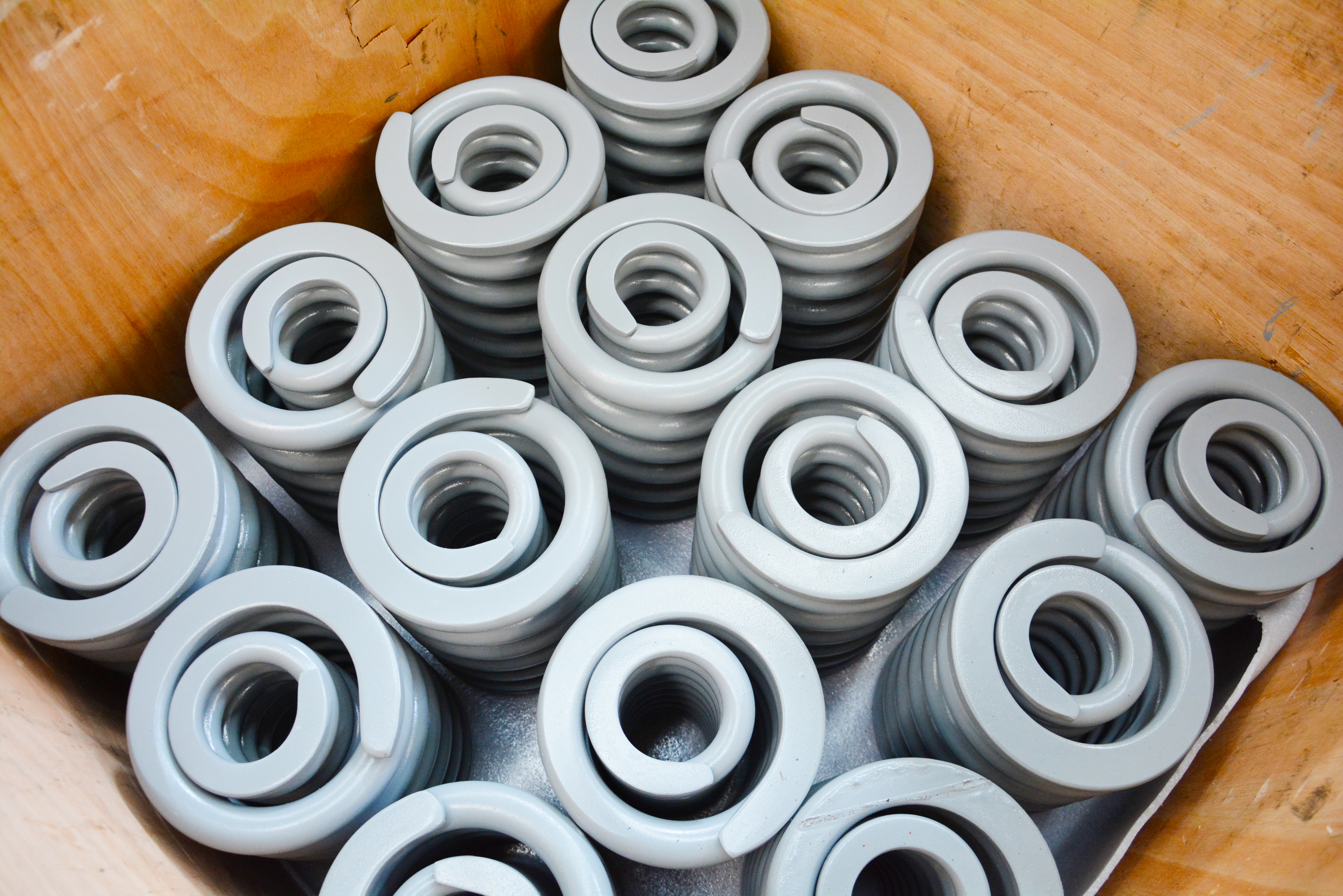 High Stretchability Railway Spare Parts , Custom Steel Compression Coil Spring