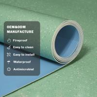 Huaao Wholesale Floor Sticker Waterproof Pisos Pvc Tile Linoleum Flooring Roll 2.0mm Factory direct sales Convenient maintenance pvc roll flooring plastic flooring