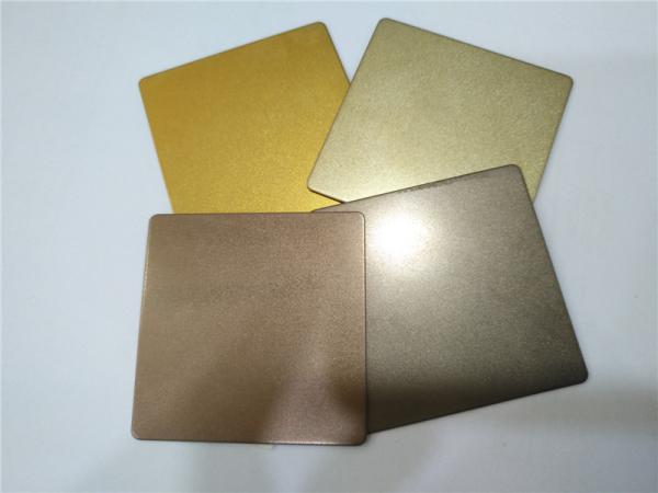 luxury pvd color brown sand blast sheet stainless steel aisi304 316 grade with laser cuting film