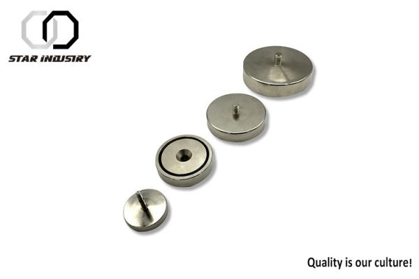 Strong Pull Force Pot Magnet Cup , D100MM Neodymium Fishing Magnets 300kg