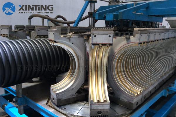 PVC Double Wall Corrugated Pipe Production Line Extrusion Equipment Siemens Motor