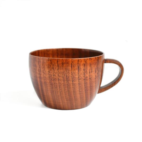 Jujube Natural Custom Wooden Coffee Mugs Tea Cup 250ml
