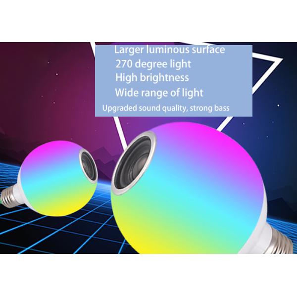 шарика диктора СИД Bluetooth 12W E27 изменение цвета RGB умного стерео аудио