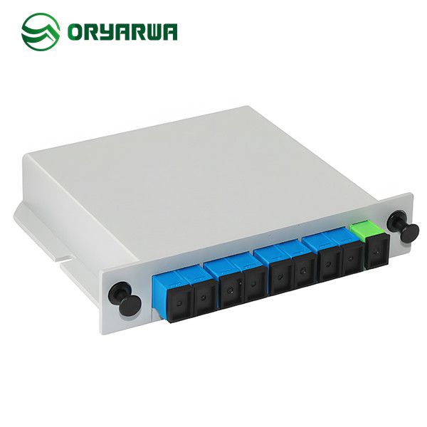 Материал ABS Splitter PLC кассеты оптического волокна SC UPC 1X8