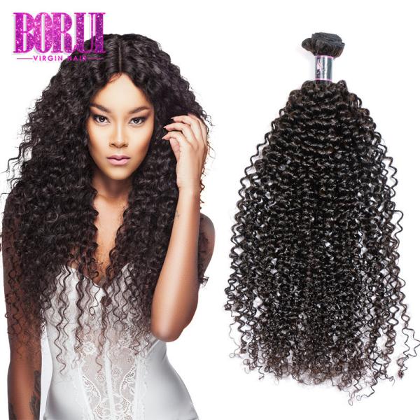 Customized Part  Virgin Peruvian Human Hair With Closure Peruvian Virgin Jerry Curly