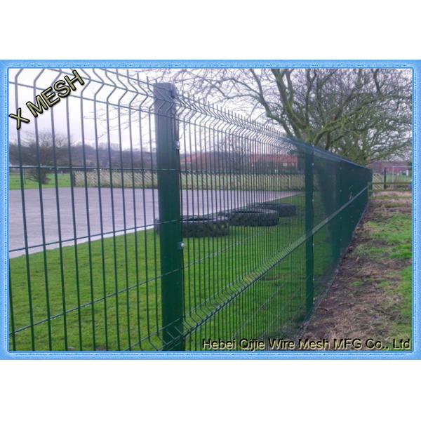 Зеленый винил покрыл декоративными ячеистую сеть загородки 3Д сваренную панелями для спортивной площадки