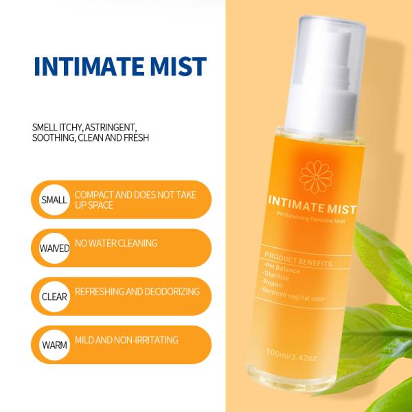 100ML OEM Skin Care Products Natural Balance PH Feminine Care Mist For Itching Intimate Areas