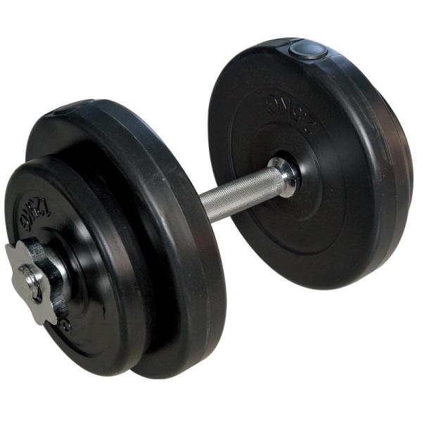Gym Rubber Coated Dumbbell Set Barbell 20kgs Unisex Gender Black