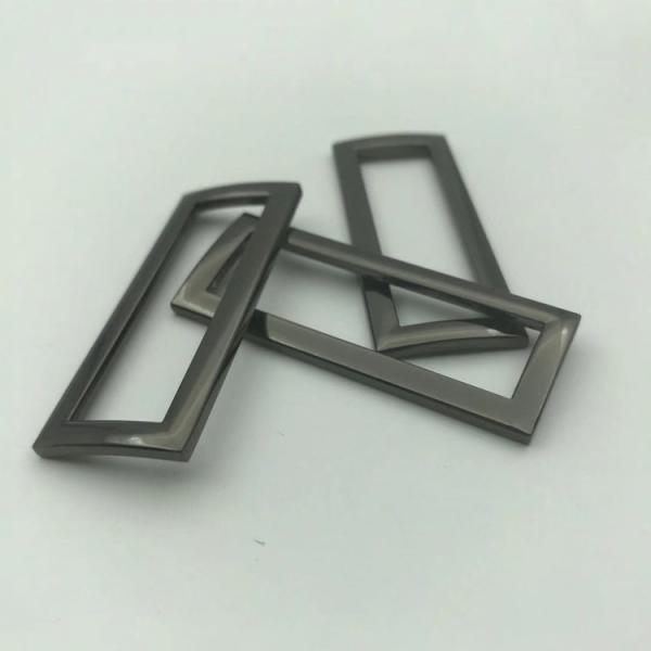 Silver Grey Color 1 Inch Metal Hook Buckle Custom Logo Service