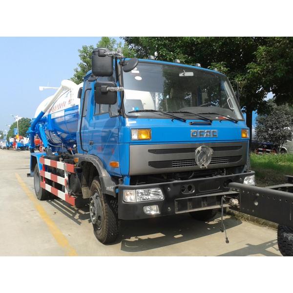 10 Ton Suction Sewage Truck Dongfeng 170hp 10m3 Vacuum Sewer Suction Tanker