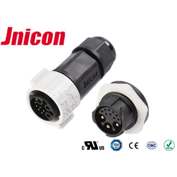 Plastic High Current Waterproof Connectors 500V 2 Phase Molded Cable For Power