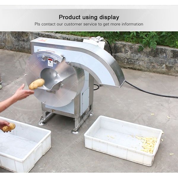 1.5KW 800KG/H Potato French Fries Cutting Machine Food Processor