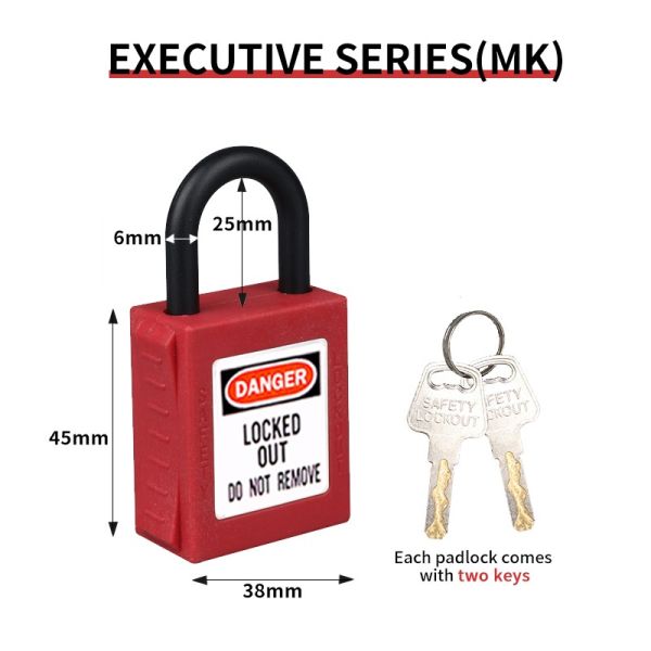 Rarlux High Quality Top Security Industrial Hardened Alloy Steel Shackle Padlock Keyed Eco-Friendly Solid Brass Cylinder Lockout