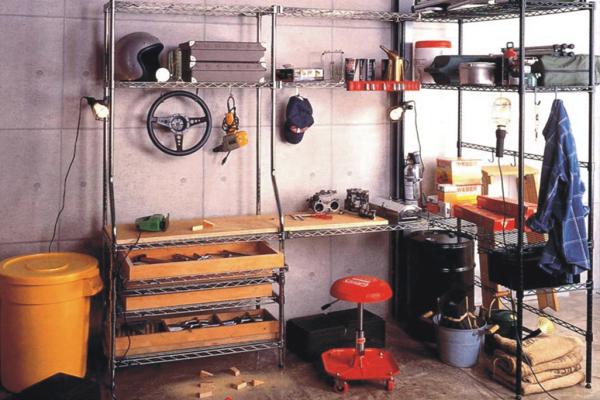 21 Depth Custom Garage Metal Storage Open Steel Wire Metal Shelving