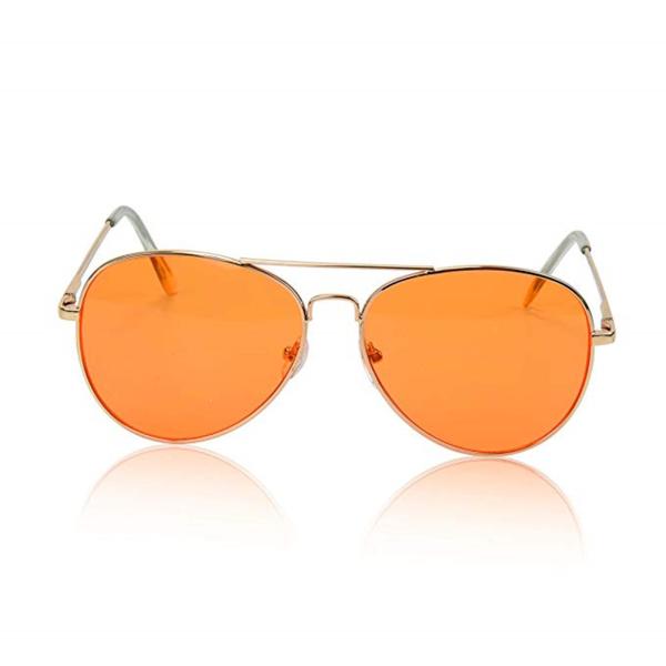 Sunglasses For Men Women Aviator Polarized Metal UV 400 Lens Mood Light Therapy Chromotherapy Glasses
