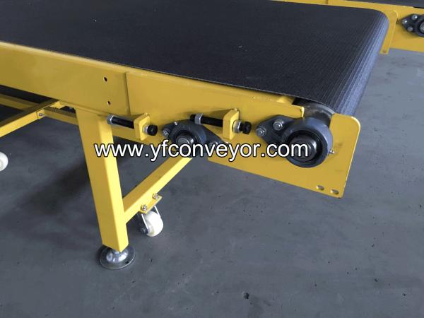 Portable Motorized PVK Conveyor Belt used for parcel express and logistic company