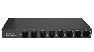 16 - Port Vlan Mac Fiber Optic Switch 10 / 100Base-Fx to 20KM - 100KM