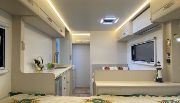 ROHS Camper Caravan Trailer Dry Wet Separation Mobile House Trailer Camping