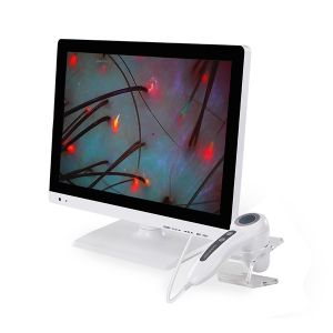 White Plastic Hair Scanner Machine 1080P Hair Analysis Tool