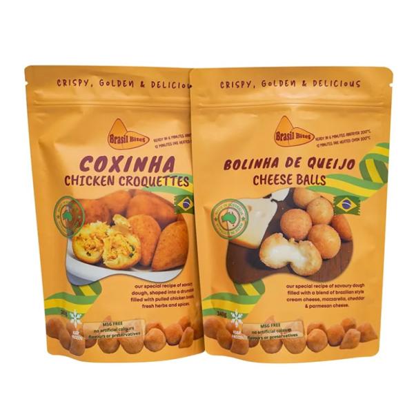 Custom Printed Food Grade Ziplock Snack Custom Plastic Pouch Packaging Food Packing Bag