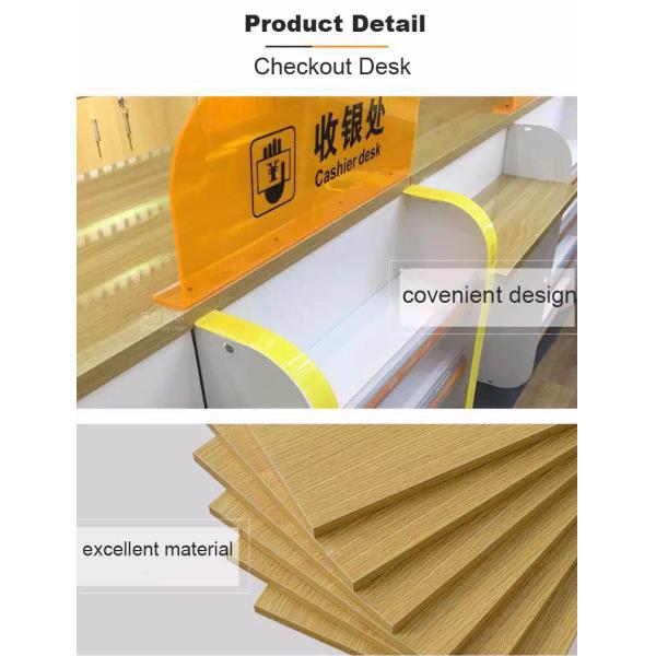 Durable Cash Register Counter Stand , Retail Sales Counter Furniture