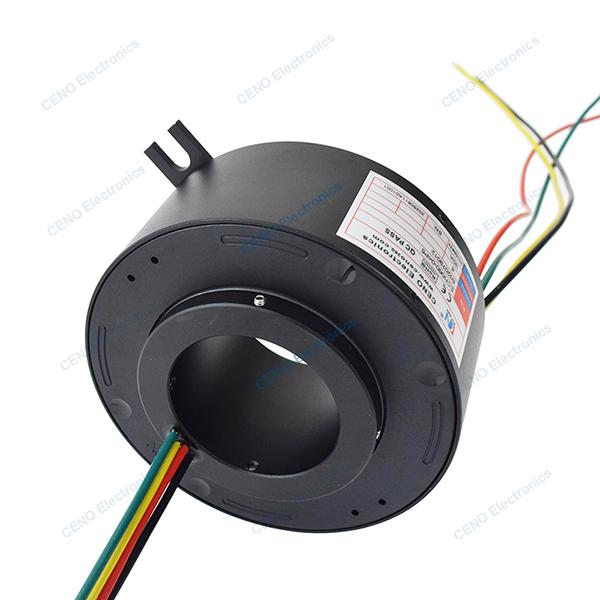 Through Hole Slip Ring with Inner Bore optional and Electric Power Rotary Joint