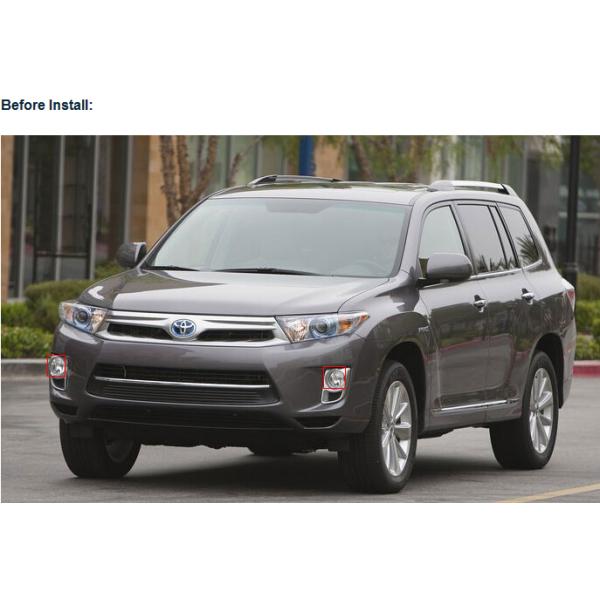 TOYOTA Highlander front fog lamp LED daytime running lights DRL replacement