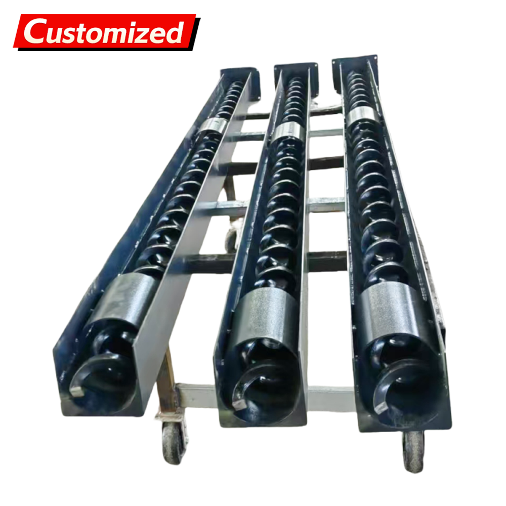 Custom Screw Conveyor Chain Scraper Screw Crusher Waste Material Screw Conveyor Stainless Steel U-Type Screw Crusher for Industrial Plants