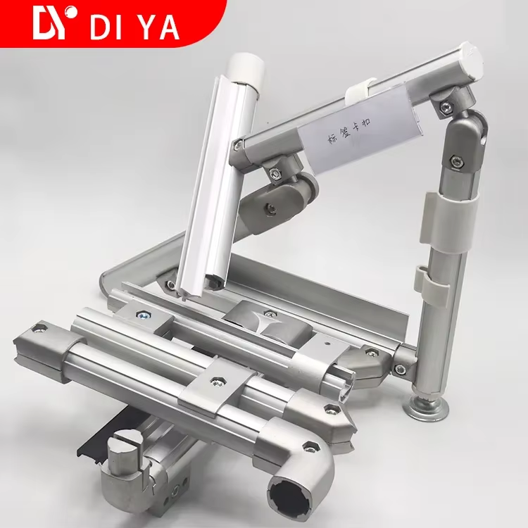 135 Degree Aluminum Pipe Connector with Female and Male Connection for Industrial Lean Pipe Joint Fastener