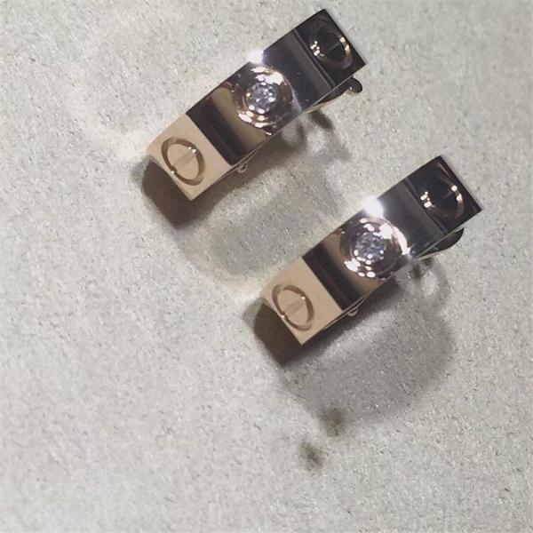 C love series diamond earring 18k gold  white gold yellow gold rose gold bracelet  Jewelry factory in Shenzhen, China