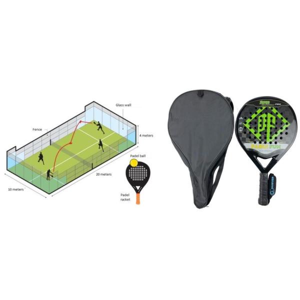 Sports Beach Tennis Racquet Diamond Rocket Racket Paddle Tennis