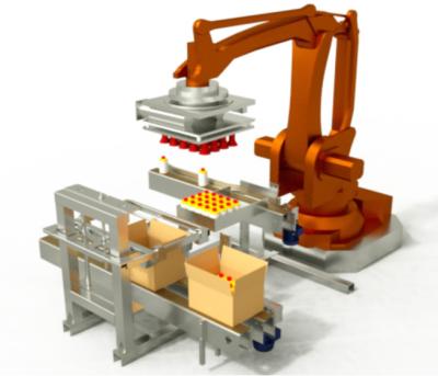 3-6 Cases/Min IRB4600 380V 50Hz/4KW  Robot Packing Machine