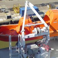 Avanzado barco de rescate marino sistema Davit A marco