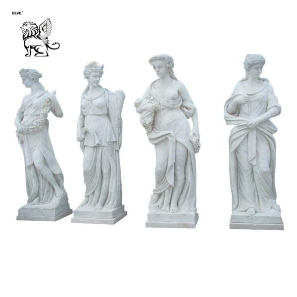Marble Four Season Goddess Statue Life Size Stone Carved Garden Sculpture