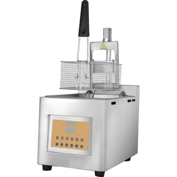 Fritadora de acero inoxidable multifuncional Fritadora de aceite automática de elevación máquina de freír olla de pollo asadas papas fritas pescado